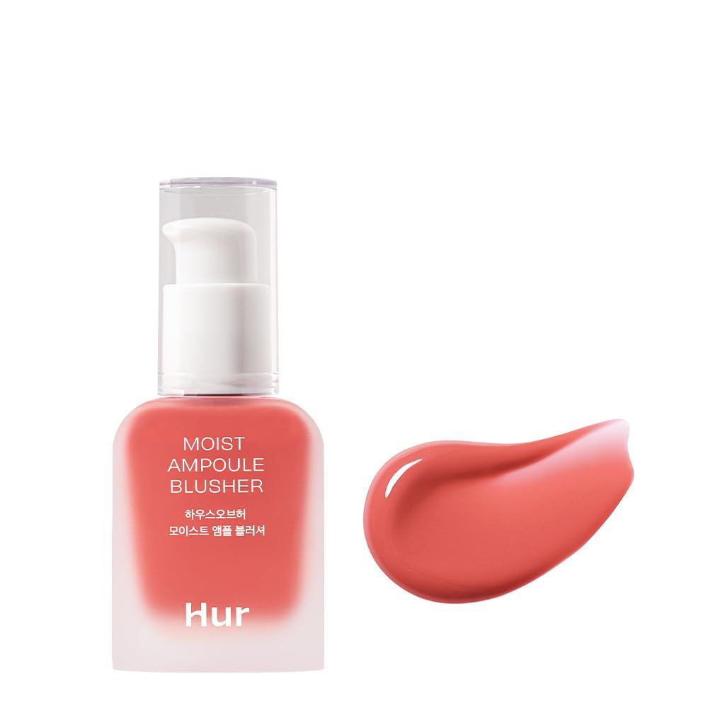 Phấn má hồng House of Hur Moist Ampoule, Công thức xây dựng nước, Tiêm hơn 50% tinh chất dưỡng ẩm, k