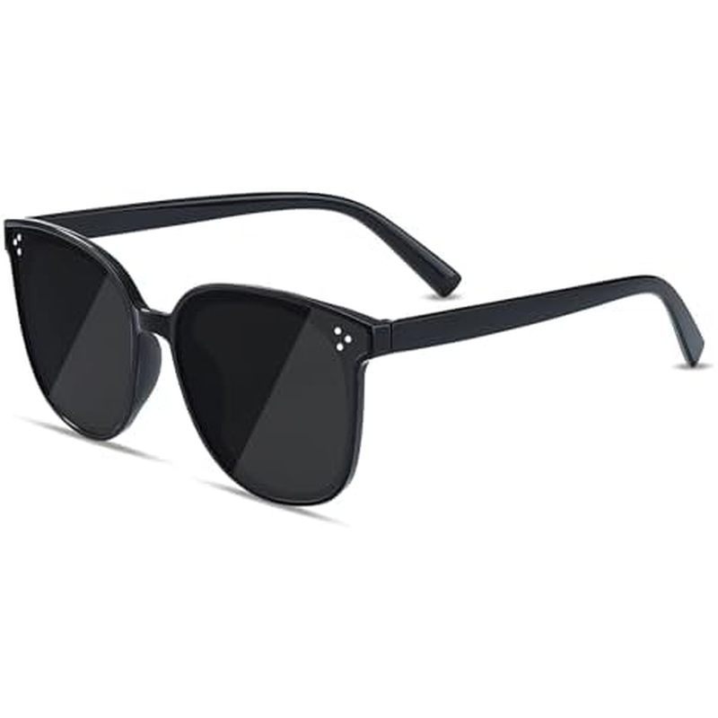 Three Dots Sunglasses Black Retro TR UV400 Women Men Full Frame Trendy Design Polarized Sunglasses f