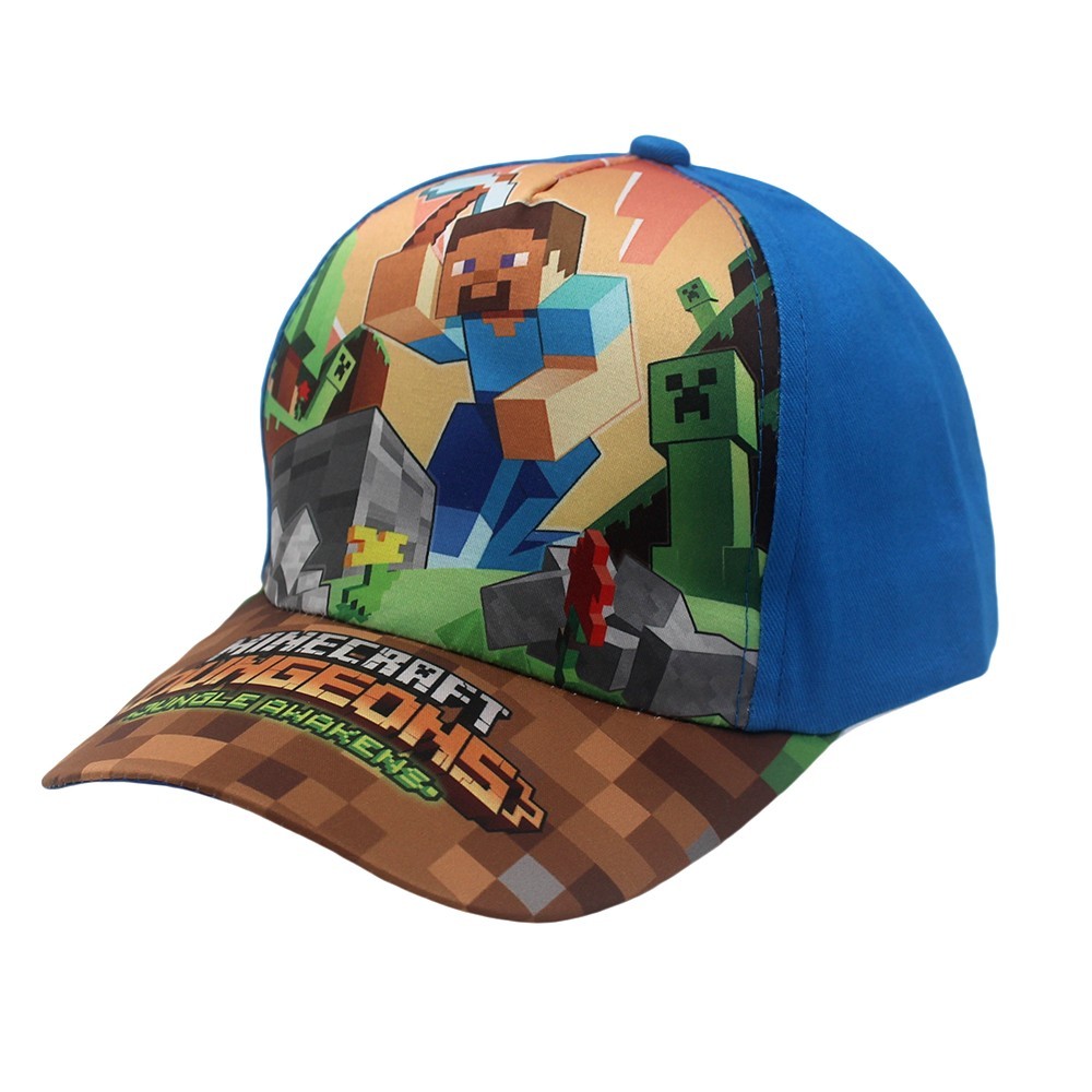 Minecraft Hat Game Boy Đẹp Trai Mũ Bóng Chày Creeper Hoạt Hình Anime Mũ Che Nắng