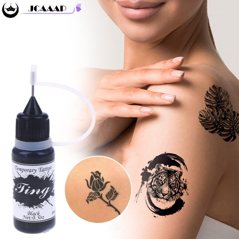 Jcaaap Hình Xăm Tạm Thời Ấn Độ Henna Tattoo Ink Body Art Paint Juice Dán Nhiều Màu Bán Vĩnh Viễn Tra