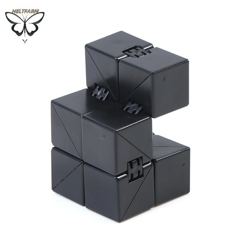 GOLD Infinity Magic Cube Đồ chơi ngón tay Văn phòng Flip Cubic Puzzle Giảm căng thẳng Cube VN