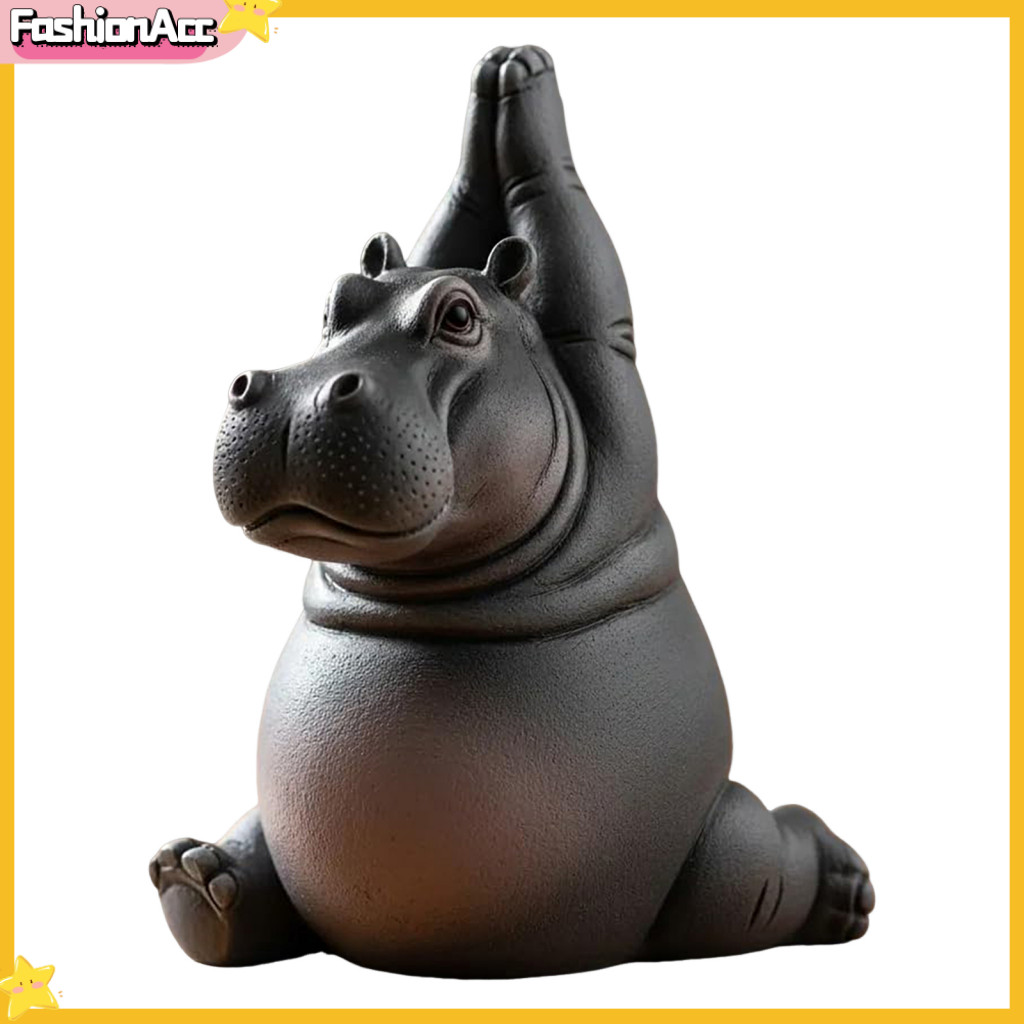 FA FA| Tranquil Yoga Hippo Trang Trí Yoga Hippo Trang Trí Thủ Công Yoga Hippo Hình Tượng Tượng Hippo