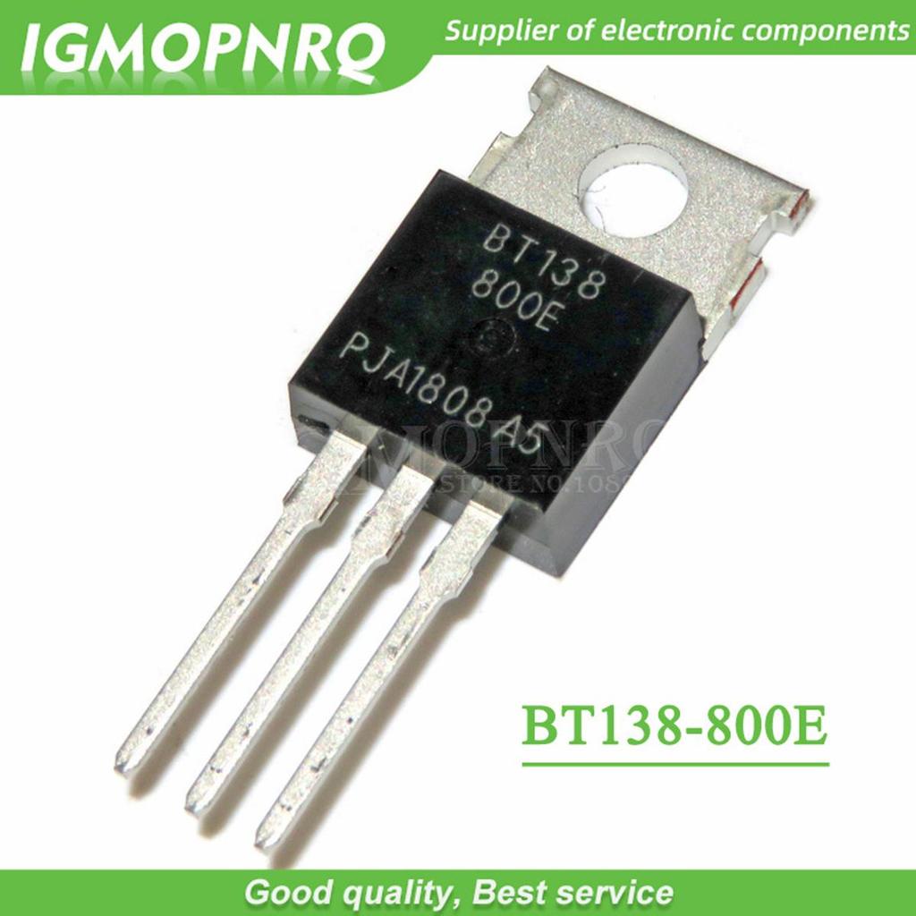 10 CÁI BT138-800E TO220 BT138-800 TO-220 BT138 138-800E mới và nguyên bản