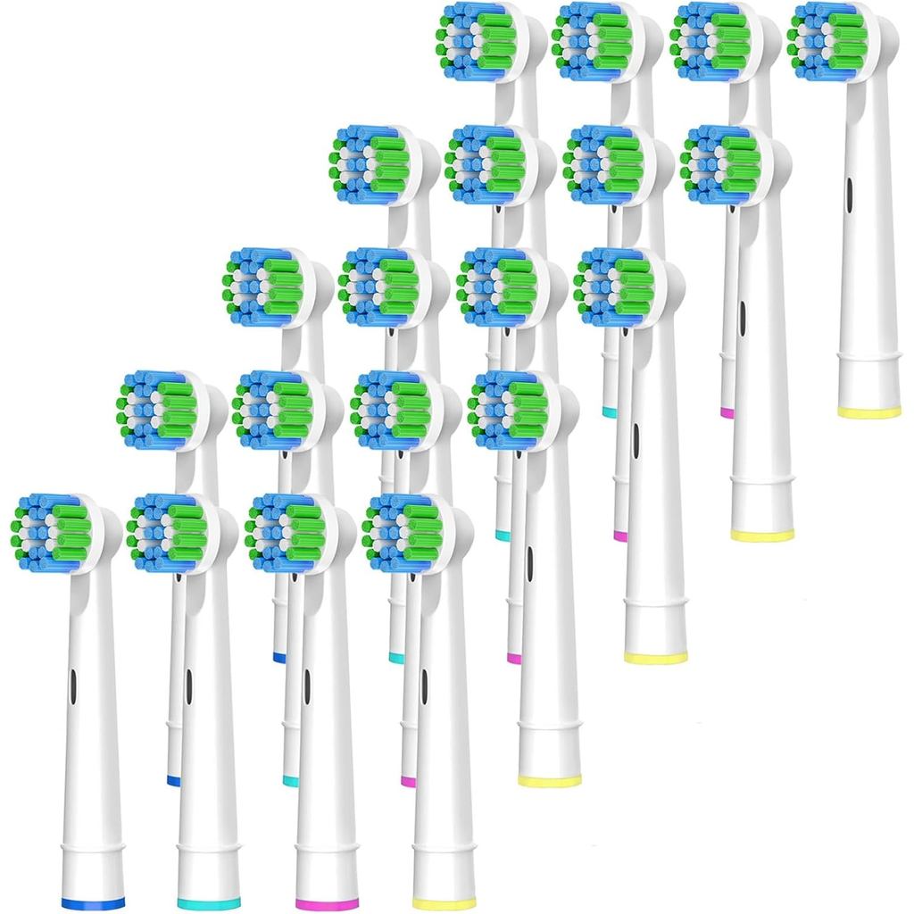 Đầu bàn chải đánh răng thay thế Tương thích với Braun Oral B, 20 gói Đầu bàn chải điện chuyên nghiệp