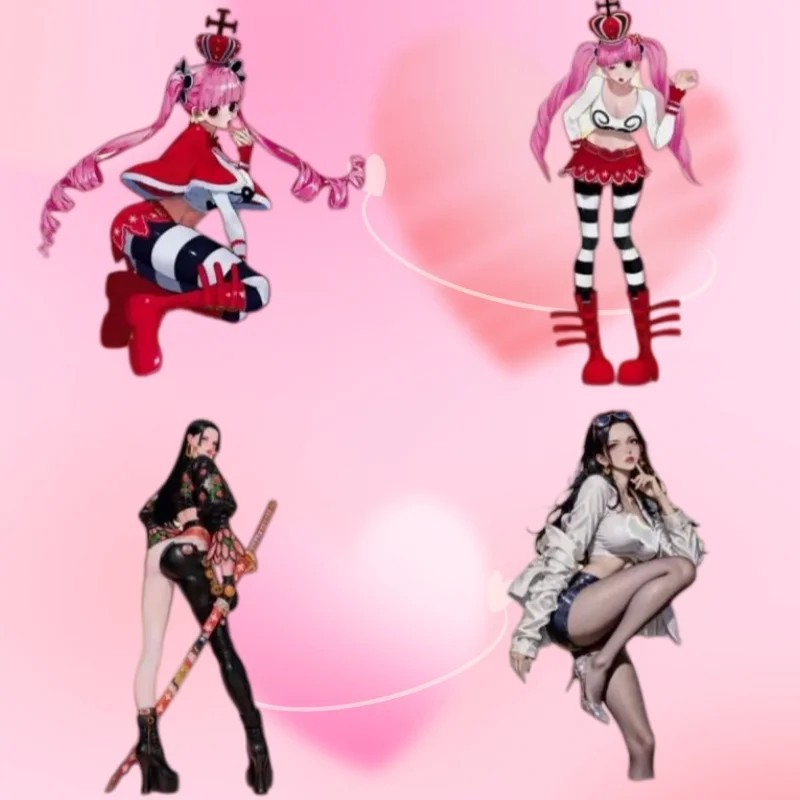 Standee Anime One Piece Mô Hình Mica Trang Trí Bàn Học Nhân Vật Boa Hancock Perona Nico Robin Figure