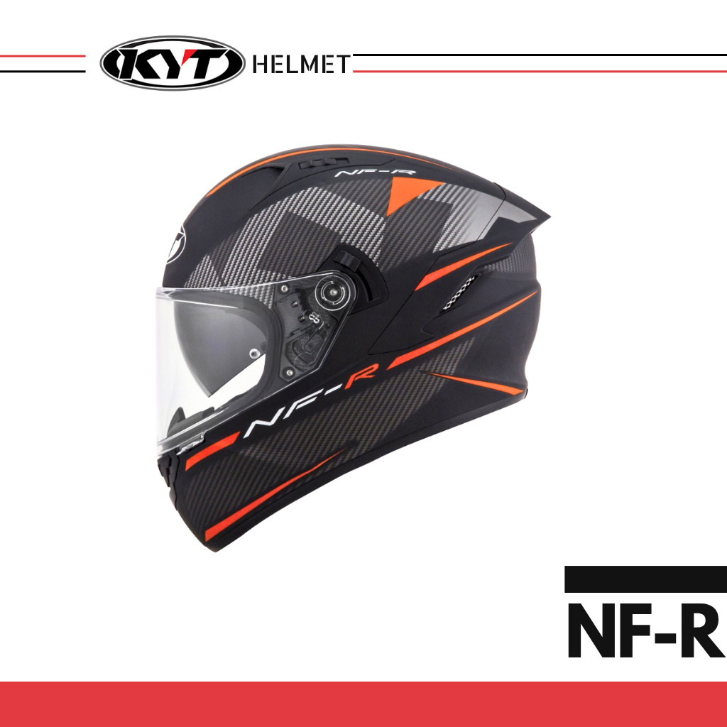 KYT - Mũ Bảo Hiểm Fullface - NFR LOGOS MATT ORANGE CHÍNH HÃNG KYT >>>>
