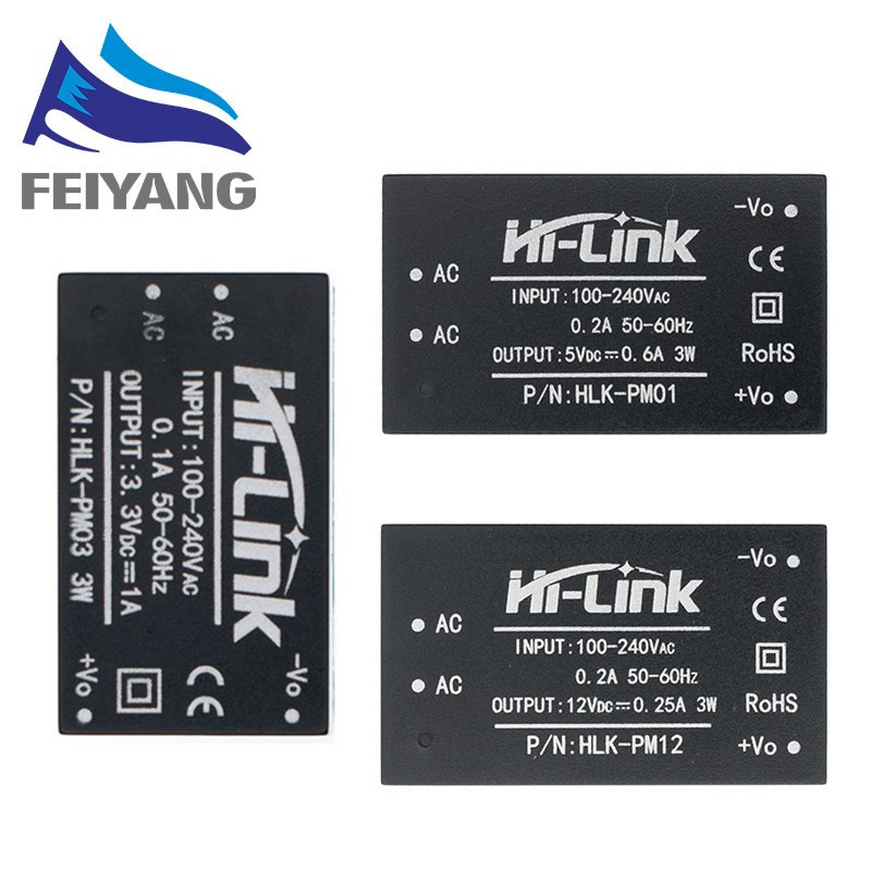 Mô-đun cấp nguồn Mini HLK-PM01 HLK-PM03 HLK-PM12 AC-DC 220V