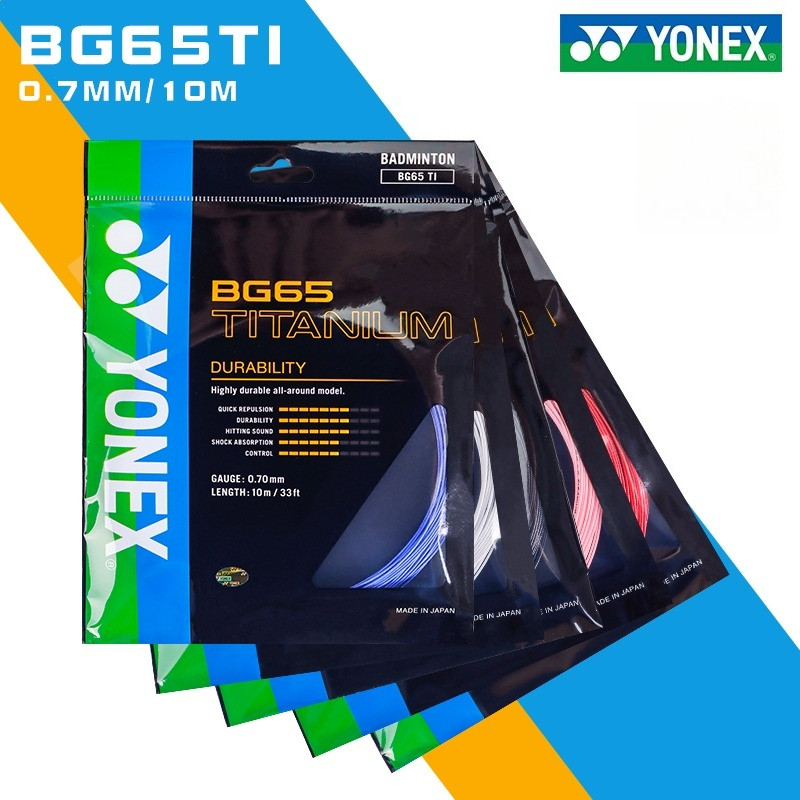 Dây nylon cường độ cao Yonex BG65Ti, 0,7mm, 10 mét - Tăng sức tấn công và bền bỉ