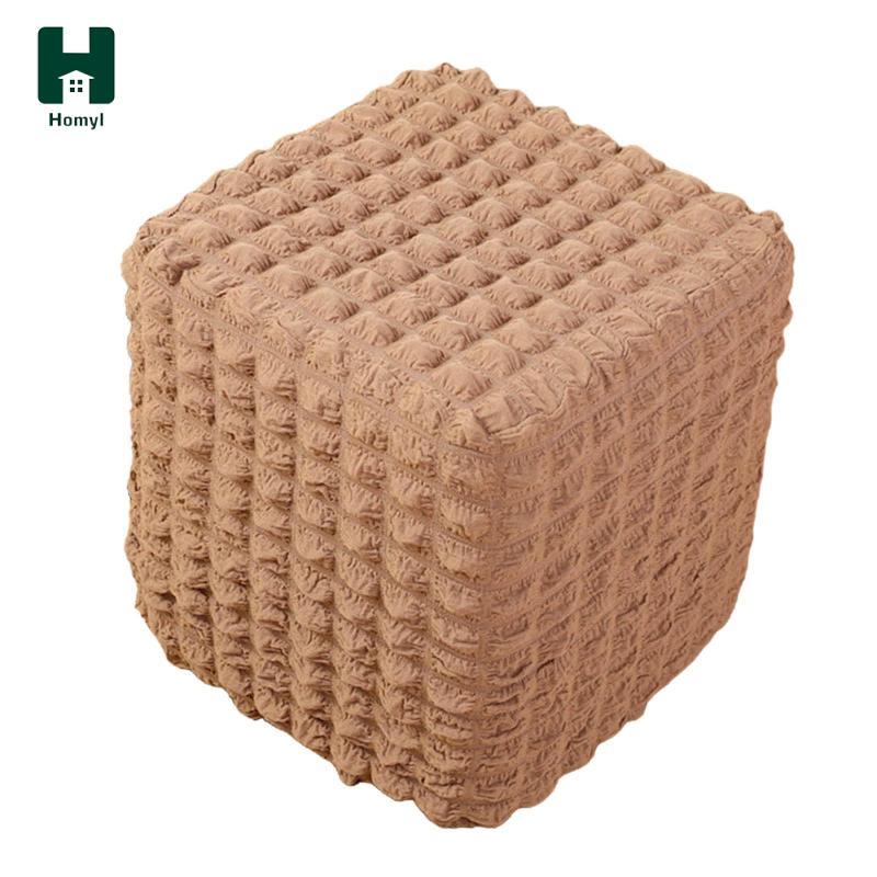 Homyl Co Giãn Ottoman Cover, Phân Ottoman Thoải Mái Mềm Mại Ghế Để Chân Phòng Khách Cho Phòng Ngủ Ph