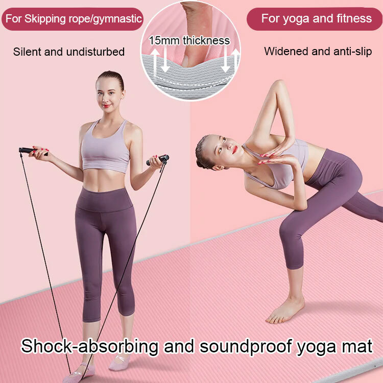 [Anti-Slip Design]【Durable Design】Widened And Thickened Anti-slip Yoga Mat/Yoga Mat/Fitness Mat/Home