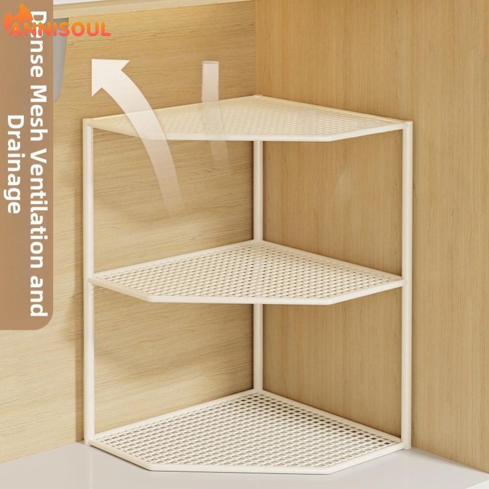 [NISO]Iron Corner Shelf Corner Space Utilization Iron Art Material Multi-tier Design