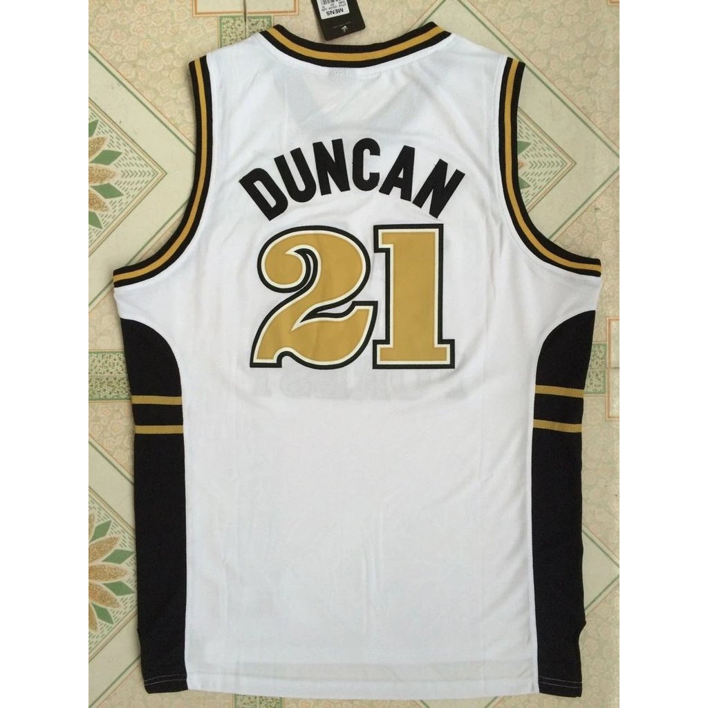 NCAA Spurs No. 21 Tim.Duncan Jersey Durant Jersey University Edition Lưới thêu Jersey