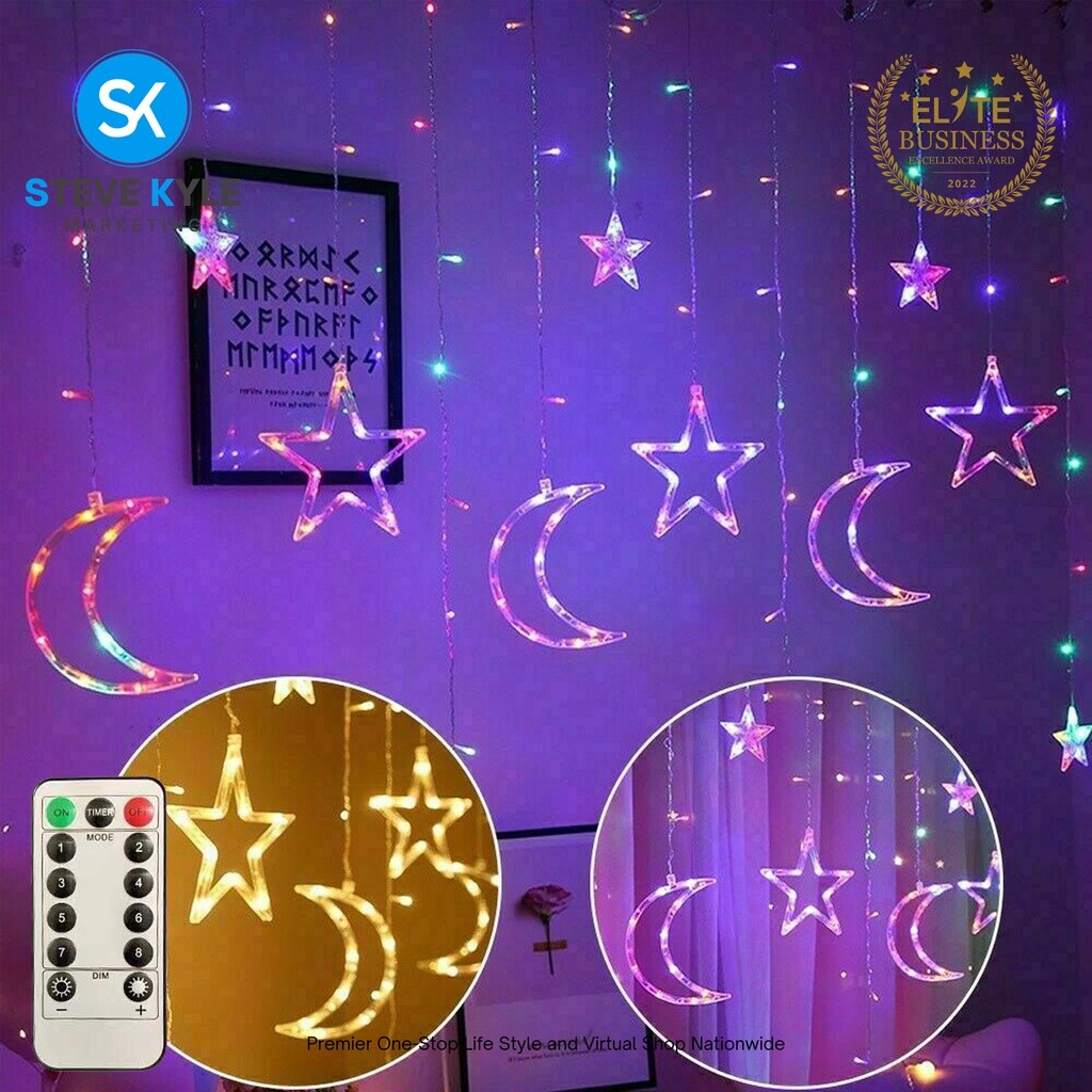 Đèn Giáng Sinh Trang Trí Phòng 3Star 3Moon Plug-in