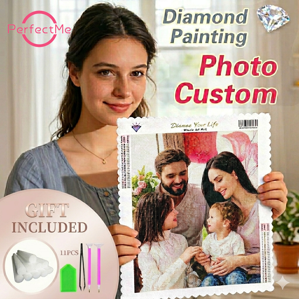 [Tùy chỉnh PM] Kích thước lớn 5D DIY Photo Convert Custom Diamond Painting Round Square Full Khoan Q