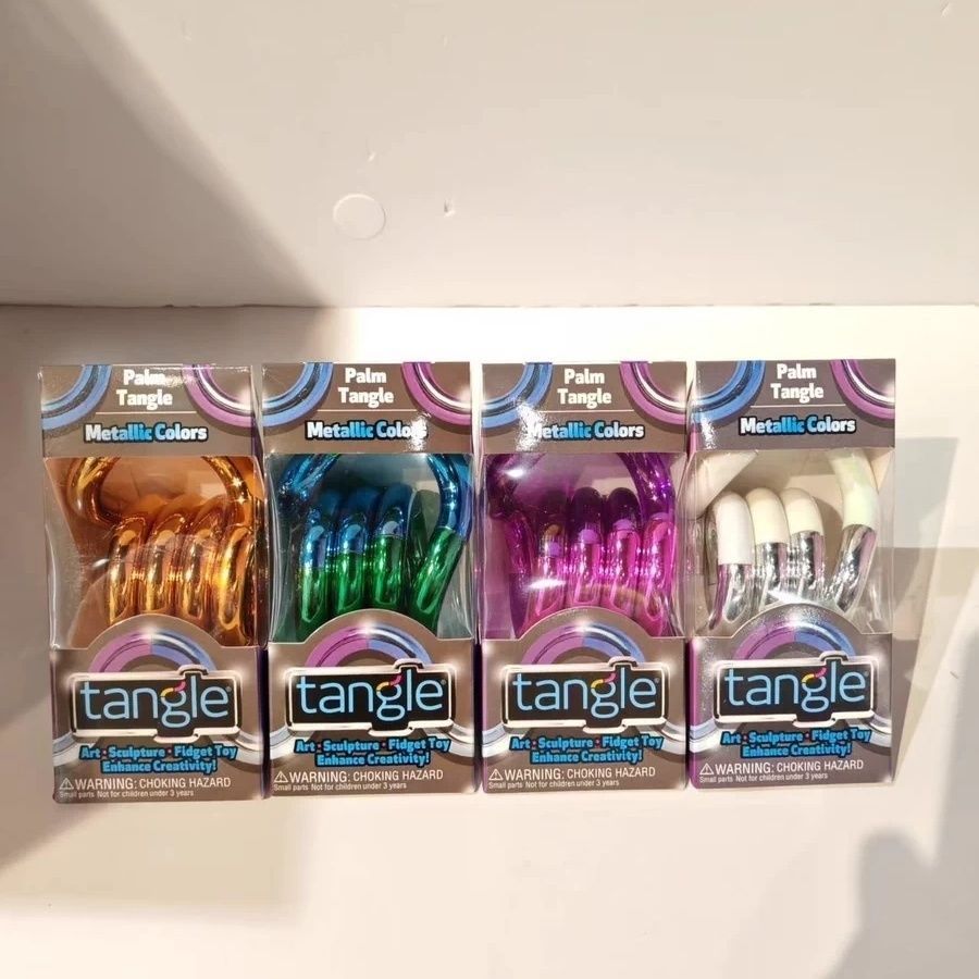 Tangle Tangle Big Hand Series Xoắn Màu Kim Loại Giải Nén Đồ Chơi Dụng Cụ Tiện Dụng