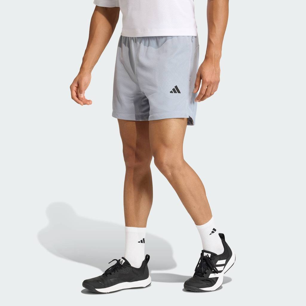 adidas Gym & Training D4T PrimeLift Essentials Workout Mesh Shorts Men Grey KE4850