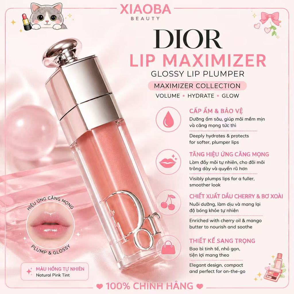 【Chính Hãng】Son Dưỡng 𝔻𝕚𝕠𝕣 𝗟𝗜𝗣 𝗠𝗔𝗫𝗜𝗠𝗜𝗭𝗘𝗥 6ml Fullsize/Fullbox | Môi Bóng Nhẹ, Dễ Dùng