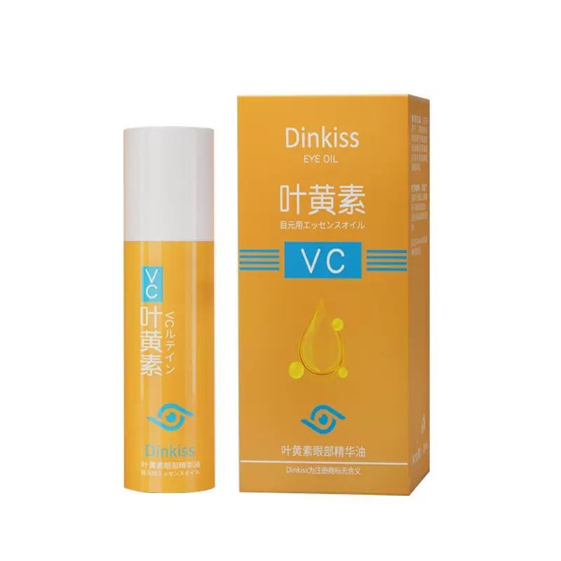 New Product#Dinkiss Eye oil for eye protection with lutein to reduce eye bags, double eyelid essence