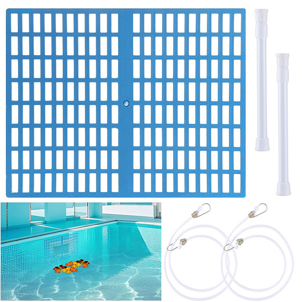SHI Pool Leaf Net Pool Skimmer Net Kit 16,5x13 với thanh kính thiên văn Dây đàn hồi Lưới lọc màn hìn