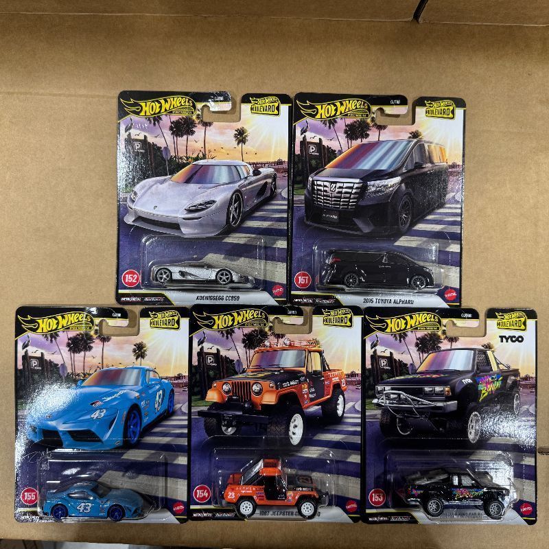 [Hot Wheels] Văn hóa ô tô GJT68-U Garden Avenue 19 Silhouette S15 Porsche 718 Nissan R30 Adiwang q