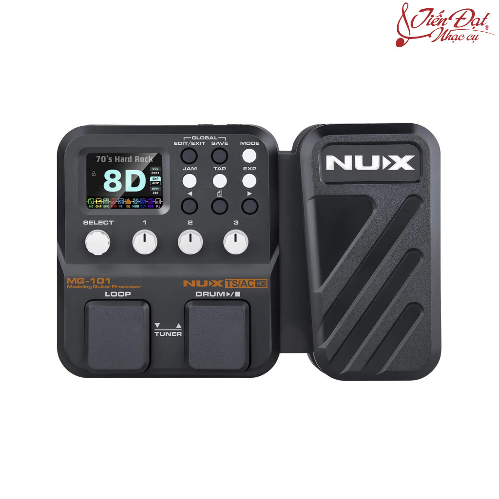 Phơ/ Fuzz Guitar Nux MG101 - Multi Effect Pedal, Bàn Đạp Hiệu Ứng Âm Thanh Chính Hãng