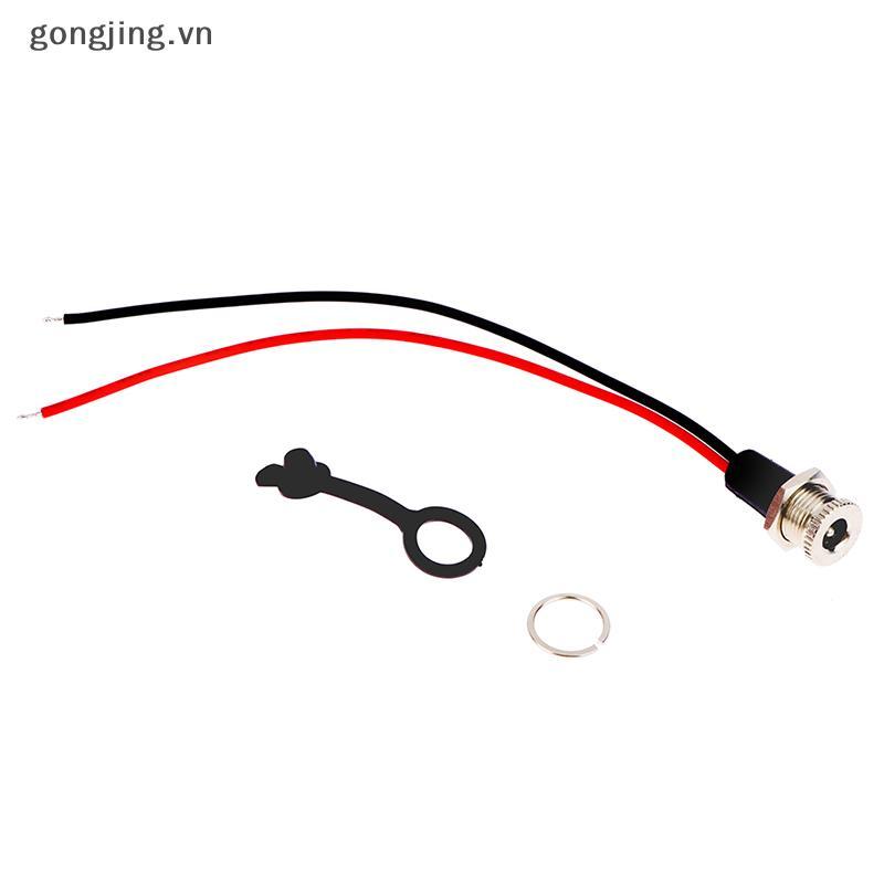Gongjing 5A IP68 chống thấm nước 5.5 x 2.1MM 5521 / 5525 DC Power Soet Nữ Ja Panel Mount Hàn Connect