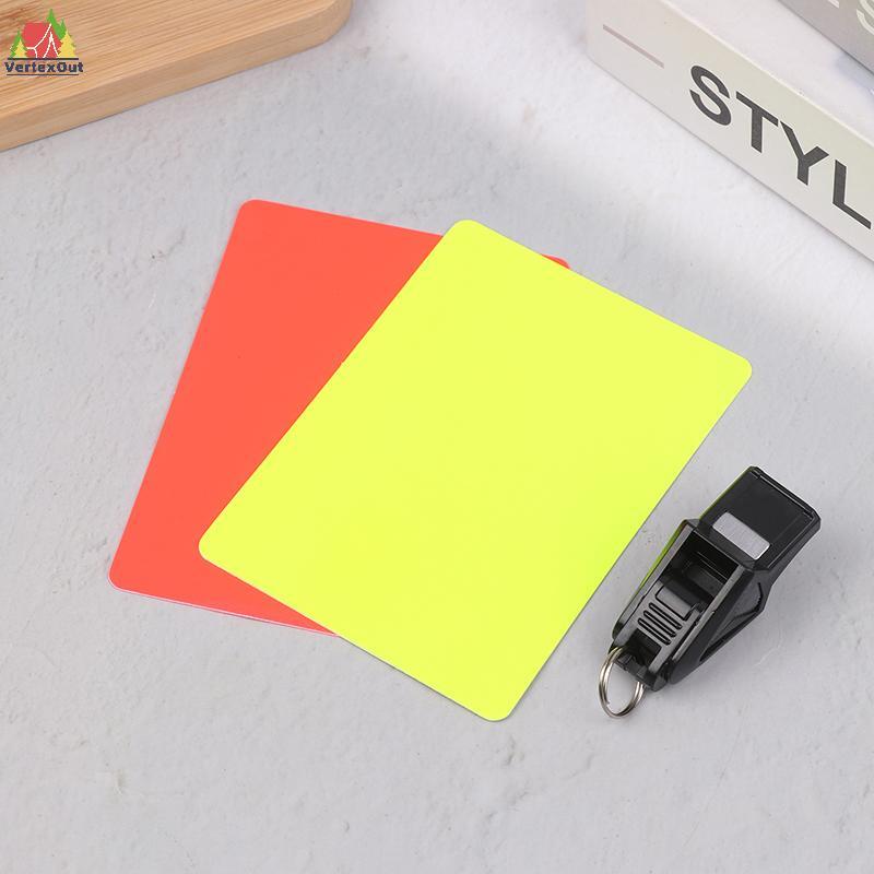 < Vertex > 1 Còi + Thẻ Vàng Và Đỏ Cho Bóng Rổ Bóng Đá Bóng Chuyền Futsal Và Bóng Ném Trọng Tài Futsa
