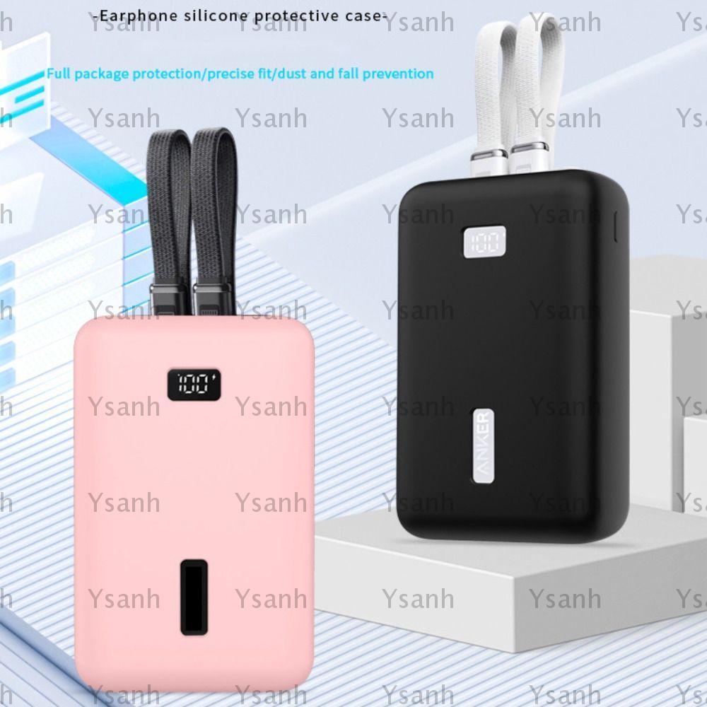 Bảo vệ bộ sạc di động YSANH, Túi đựng silicon chống rơi, Vỏ bảo vệ toàn diện chống sốc mềm cao cấp a