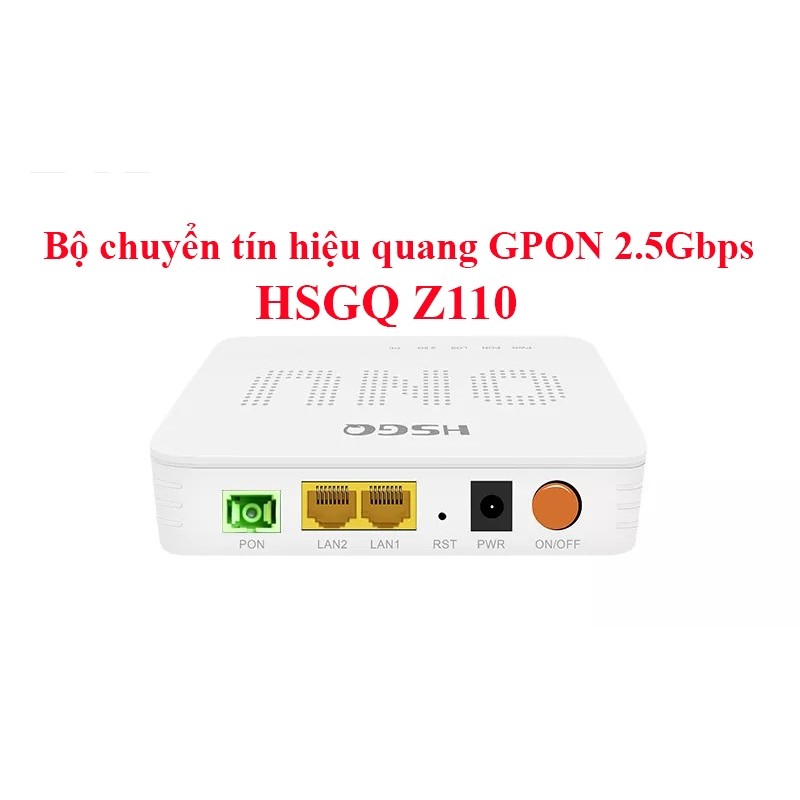 [BH 6 tháng 1 đổi 1] [Đầu quang SC/APC xanh lá ] Bộ chuyển tín hiệu quang GPON Converter 2.5Gbps HSG