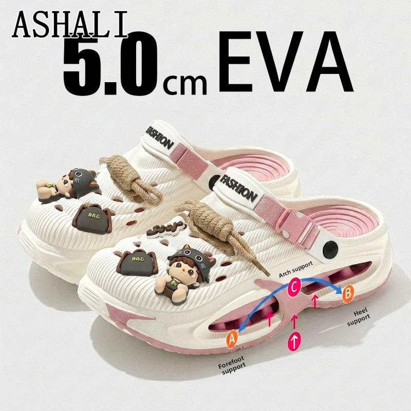 ASHALI Nam Mùa Hè Nhanh Khô Baotou Sandal Ngoài Trời Chống Trơn Trượt Chống Mài Mòn Đế Ngoài Thể Tha