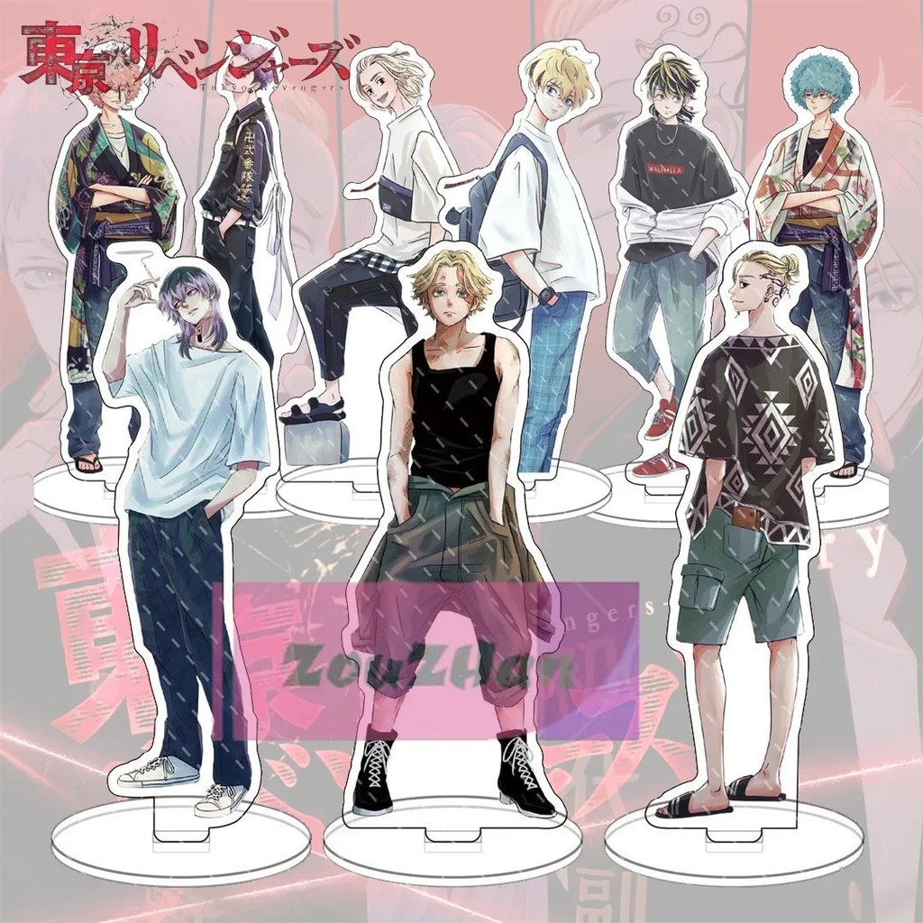 Standee Tokyo Revengers Mô Hình Mica Trang Trí Bàn Học Nhân Vật Mikey Izana Hinata Atsushi Phụ Kiện 