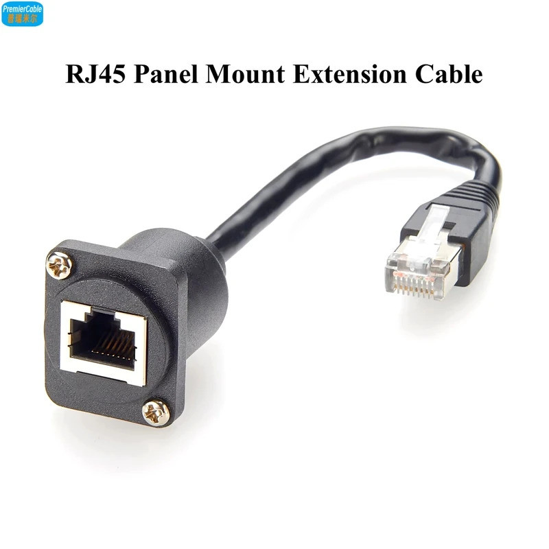 D Loại RJ45 Bảng Điều Khiển Gắn Cáp Nối Dài RJ45 Nam Sang Nữ Đi Qua Cáp Chuyển Đổi Loại D RJ45 Cáp C