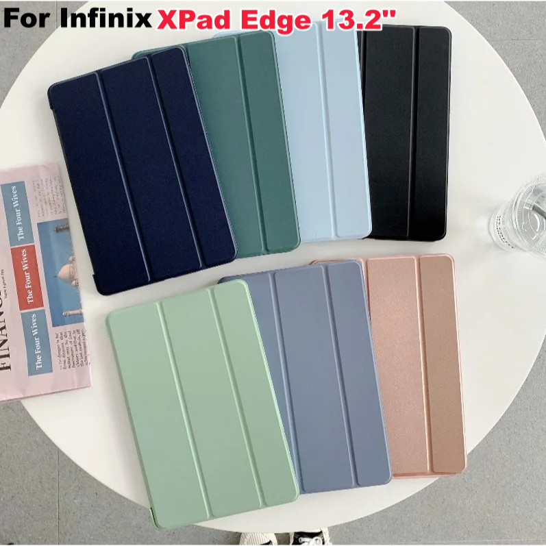 Ốp Lưng Thông Minh Cho Infinix XPad Edge Tablet 13.2 '' 2026 LTE / WiFi Silicone Cover Flip Solft Wa