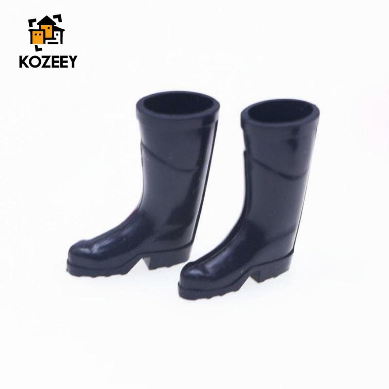 KOZEEY Búp Bê Thu Nhỏ Giày Đi Mưa Thực Tế Giày Silicon Cho OB11 BJD Giáng Sinh 112 Nhà Búp Bê Phụ Ki