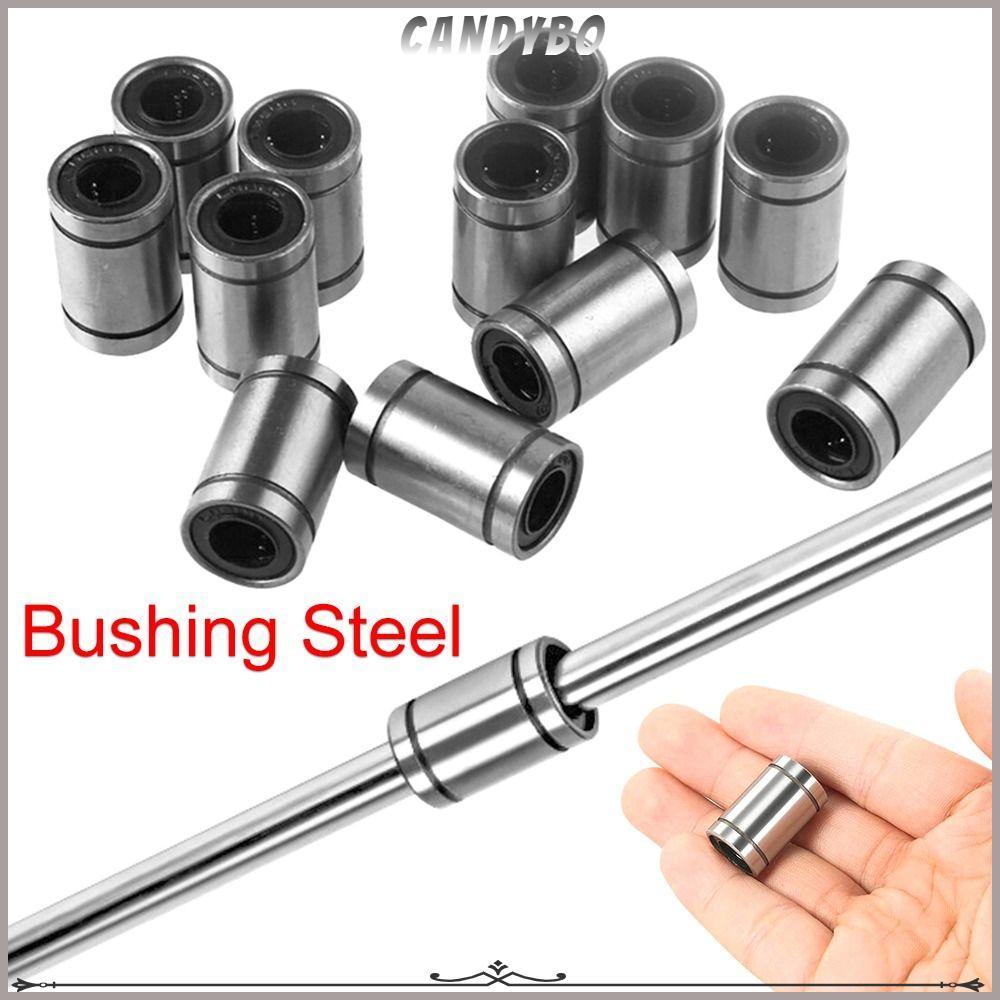 CANDYBO Thép mạ crôm cho máy in CNC Phần LM8UU LM10UU LM12UU LM16UU