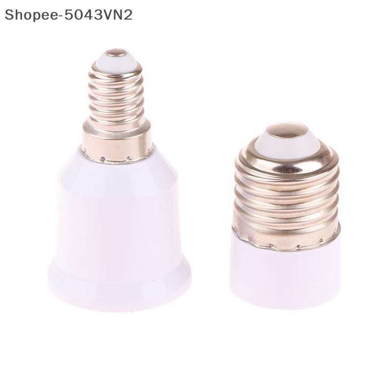 [RE] 1 Bộ Chuyển Đổi Bóng Đèn LED E14 Sang E27 / E27 Sang E14 Đế Bóng Đèn E14 Nữ E27 Nam Adapter Chu