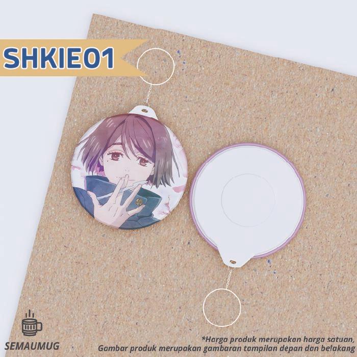 GANTUNGAN KUNCI SHOKO IEIRI JUJUTSU KAISEN GANCI BULAT ANIME LUCU CUSTOM SEMAUMUG - SHKIE 1, 44 MM