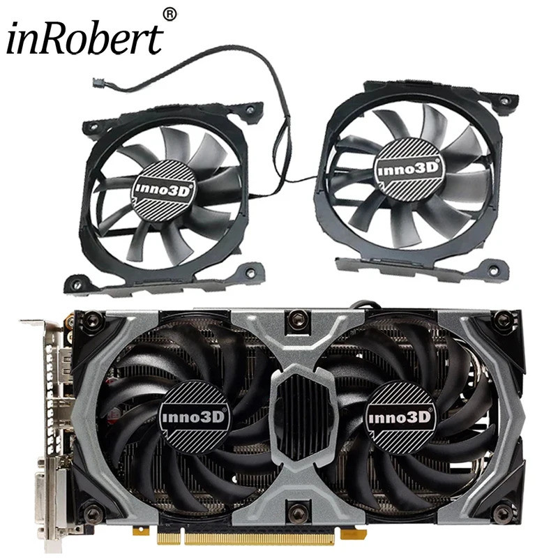 2Pin / 4Pin Quạt Làm Mát Thay Thế Cho Inno3D GTX 660 660Ti 750Ti 760 Card Đồ Họa Quạt Làm Mát CF-128