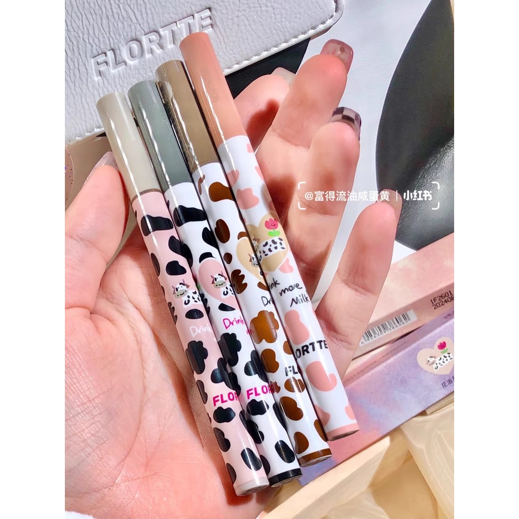 Flortte Flortte Flortte Lying Silkworm Pen 04 Flortte Ultra-Fine Liquid Eyeliner Pen Hạ Mascara Bút 