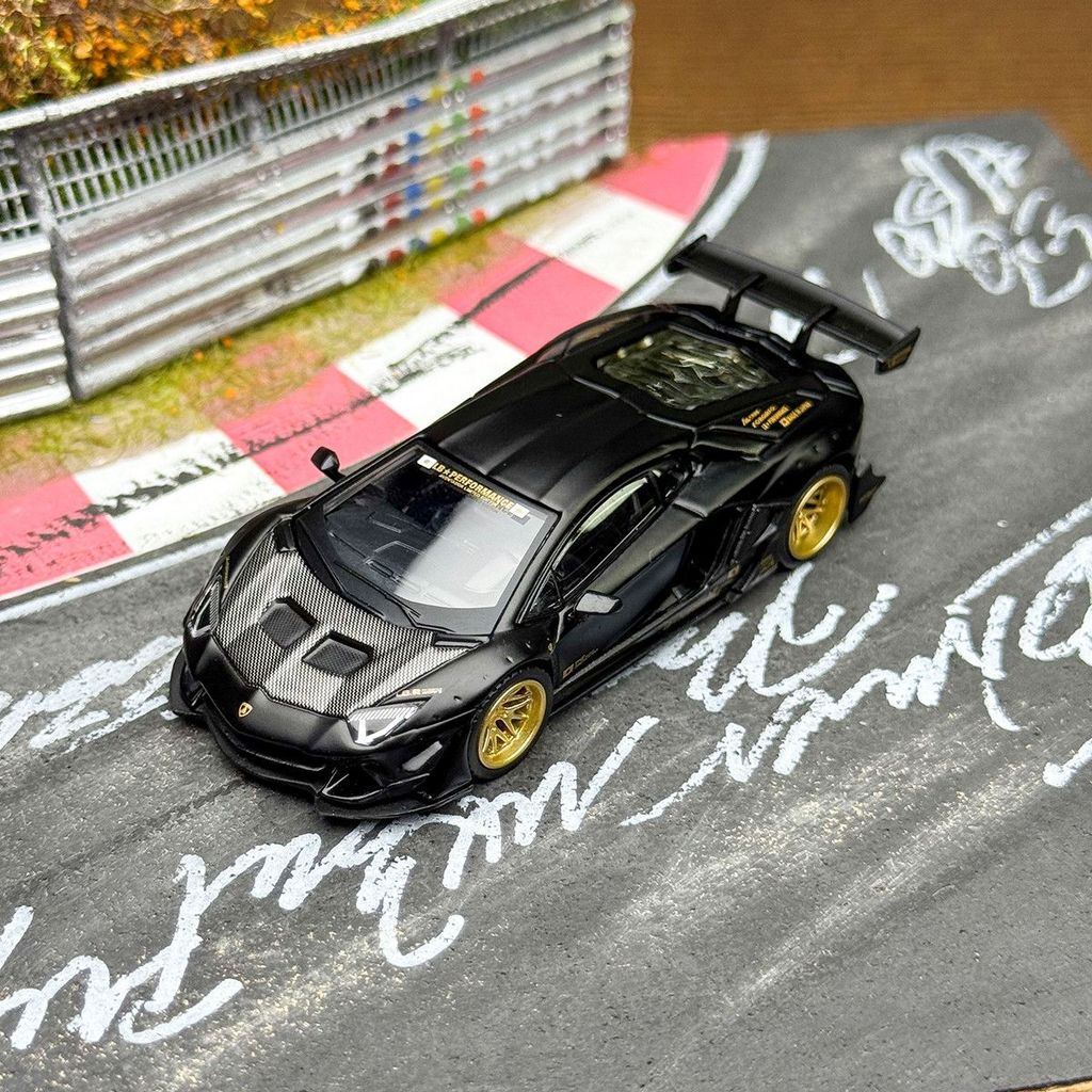 MINIGT 1/64 Lamborghini LP700-4 1087 LBWK Hợp Kim Đen Diecast Xe Mô Hình Đồ Chơi Quà Tặng Sinh Nhật