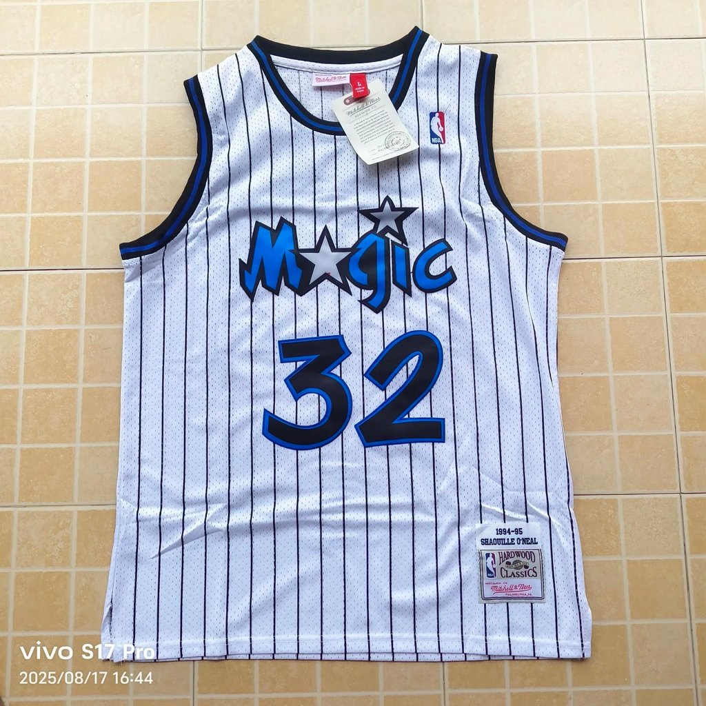Orlando Magic O 'Neill No. 32 Retro Jersey Áo Thể Thao Thoải Mái Áo Bóng Rổ Size L Mặt Trước Ngôi Sa