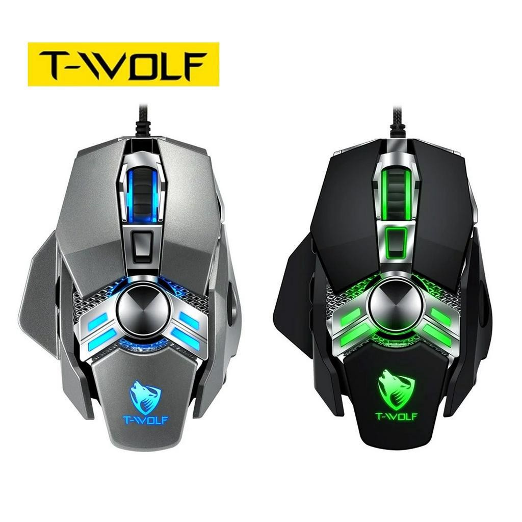 Chuột lập trình Macro Chuột chơi game có dây T-WOLF Wolf Warrior V10