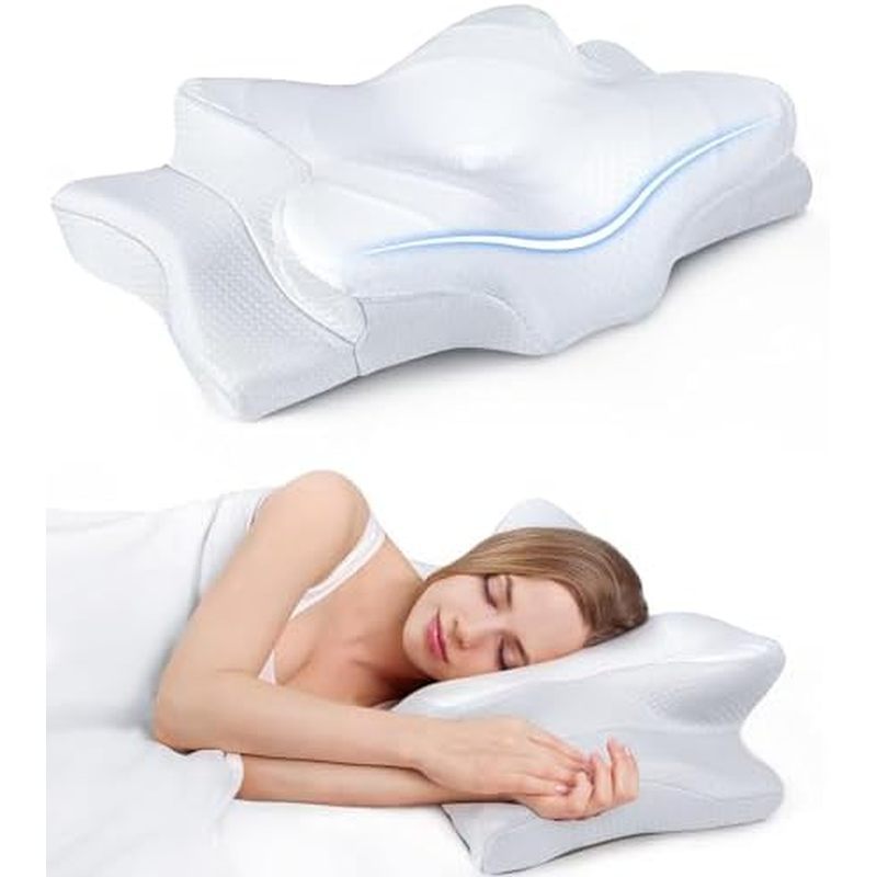 Ultra Pain Relief Cooling Pillow for Neck Support, Adjustable Cervical Pillow Cozy Sleeping, Odorles