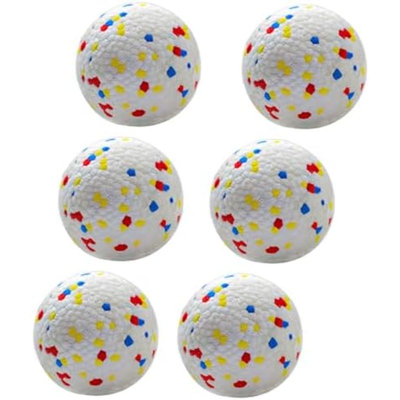 MEKAPLE Dog Balls 2.5 Inch, Indestructible Dogs Tennis Balls 6 Pack for Aggressive Chewers, Durable 