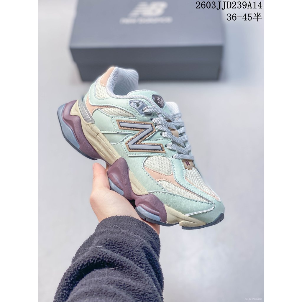 NB9060 New Balance, giày sneaker retro, thấp cổ, đệm giảm chấn, nhẹ, unisex, streetwear & đi chơi
