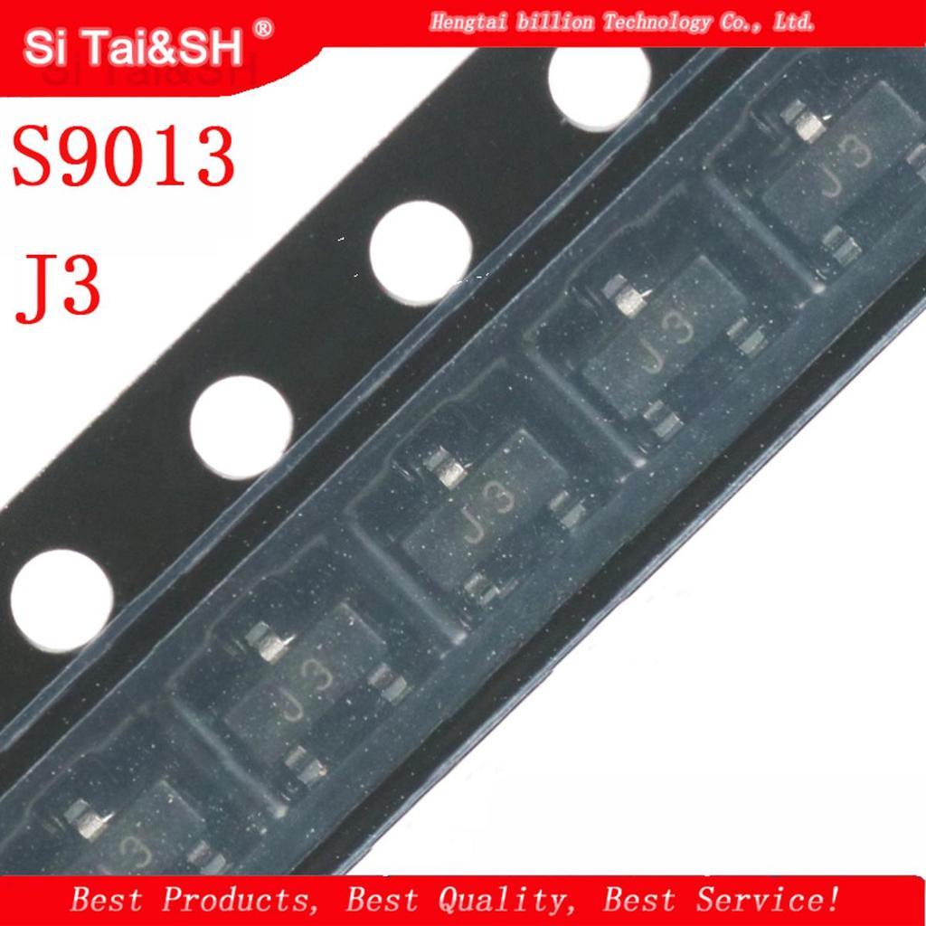 100 Chiếc S9013 J3 SOT23 9013 Sot-23 SMD Transistor NPN 0.5A 40V SMD power Transistor Mới Ban Đầu