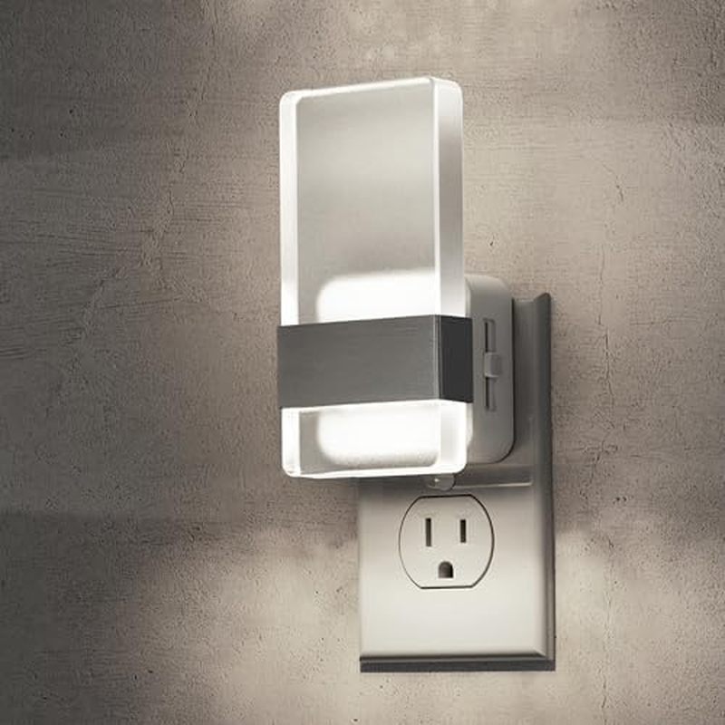 ights Plug Into Wall, 2 Pack Plug in Night Light LED with Dusk to Dawn Sensor, 0-100LM Dimmable Nigh