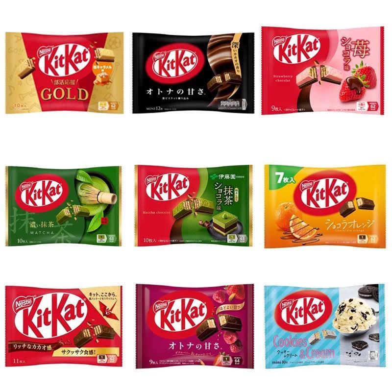Nhật Bản Nhập Khẩu Kitkat Nestle Kitkat Matcha Dâu Sandwich Chocolate Wafer Bánh Quy Influencer Snac