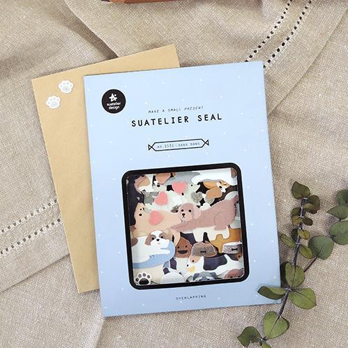 Hàn Quốc Hàn Quốc sonia Sticker Pack dang dang Cute Dog Sổ tay hàng ngày Chất liệu diy Nhãn dán tran
