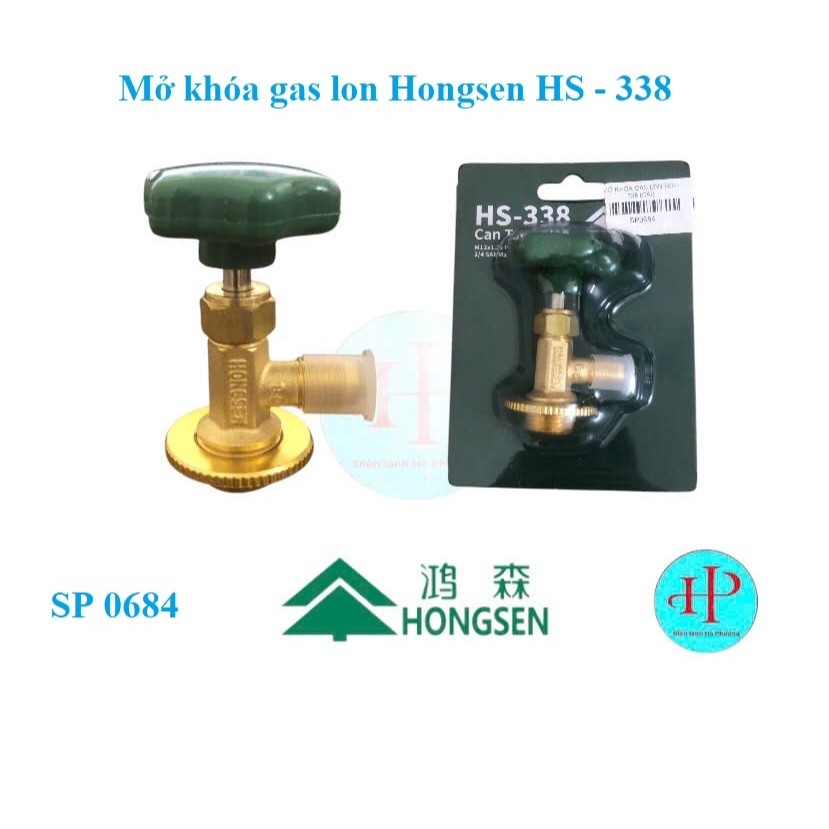 Van mở khóa gas lon R290 , R600a - HS 338 - Hàng hongsen - F45